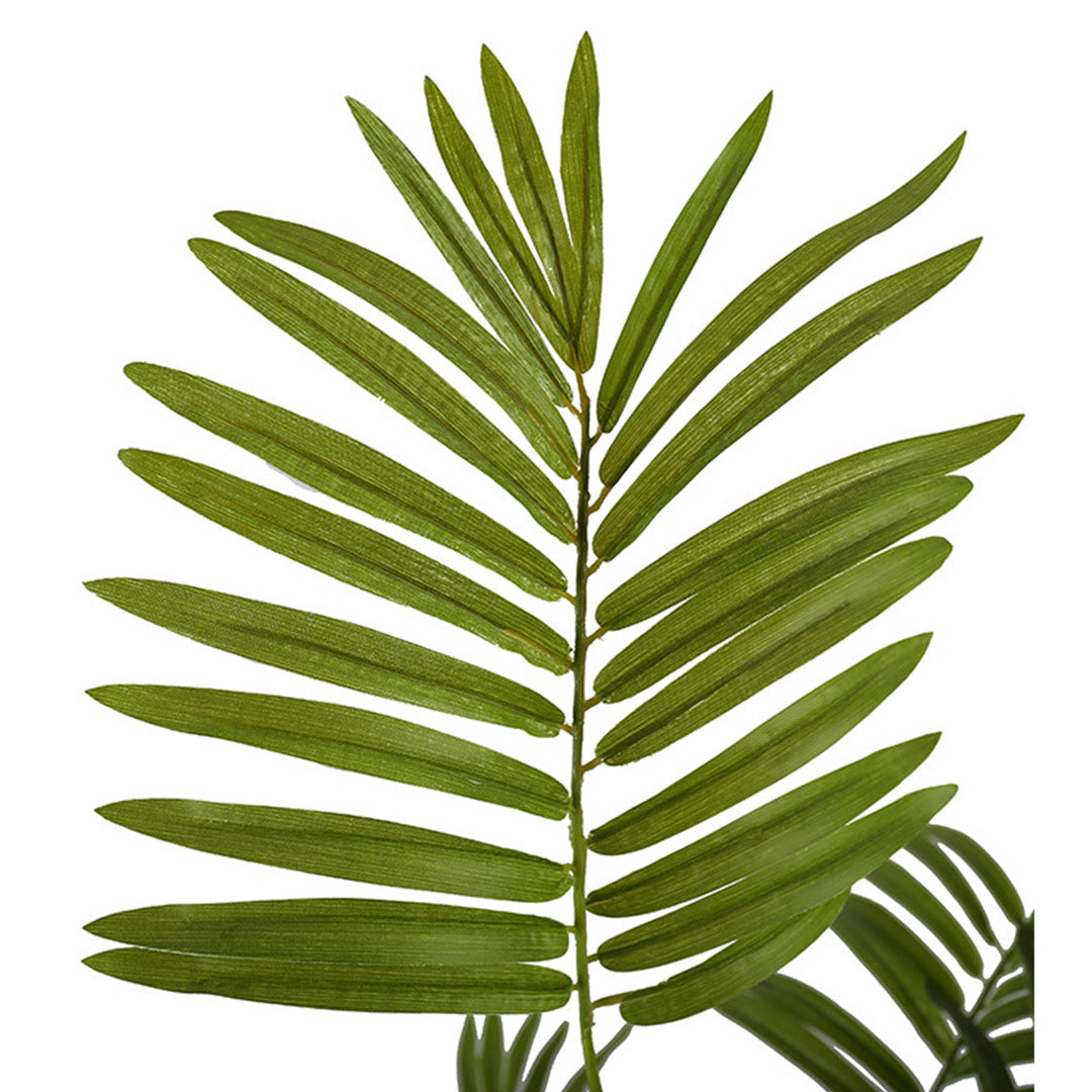 120cm Artificial Rogue Areca Palm Tree-close up of one compound leaf