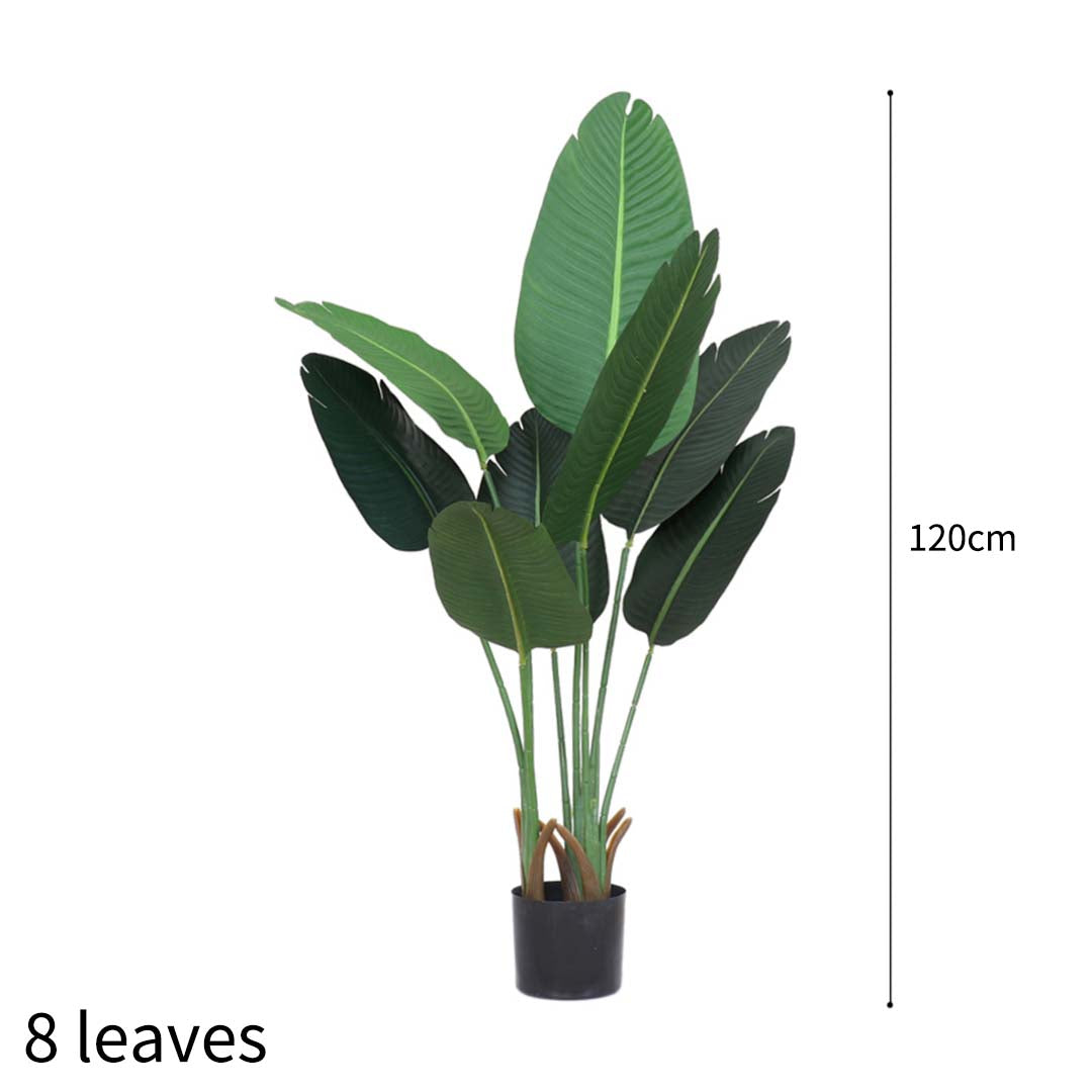 120cm Artificial Traveler Banana Plant has 8 leaves