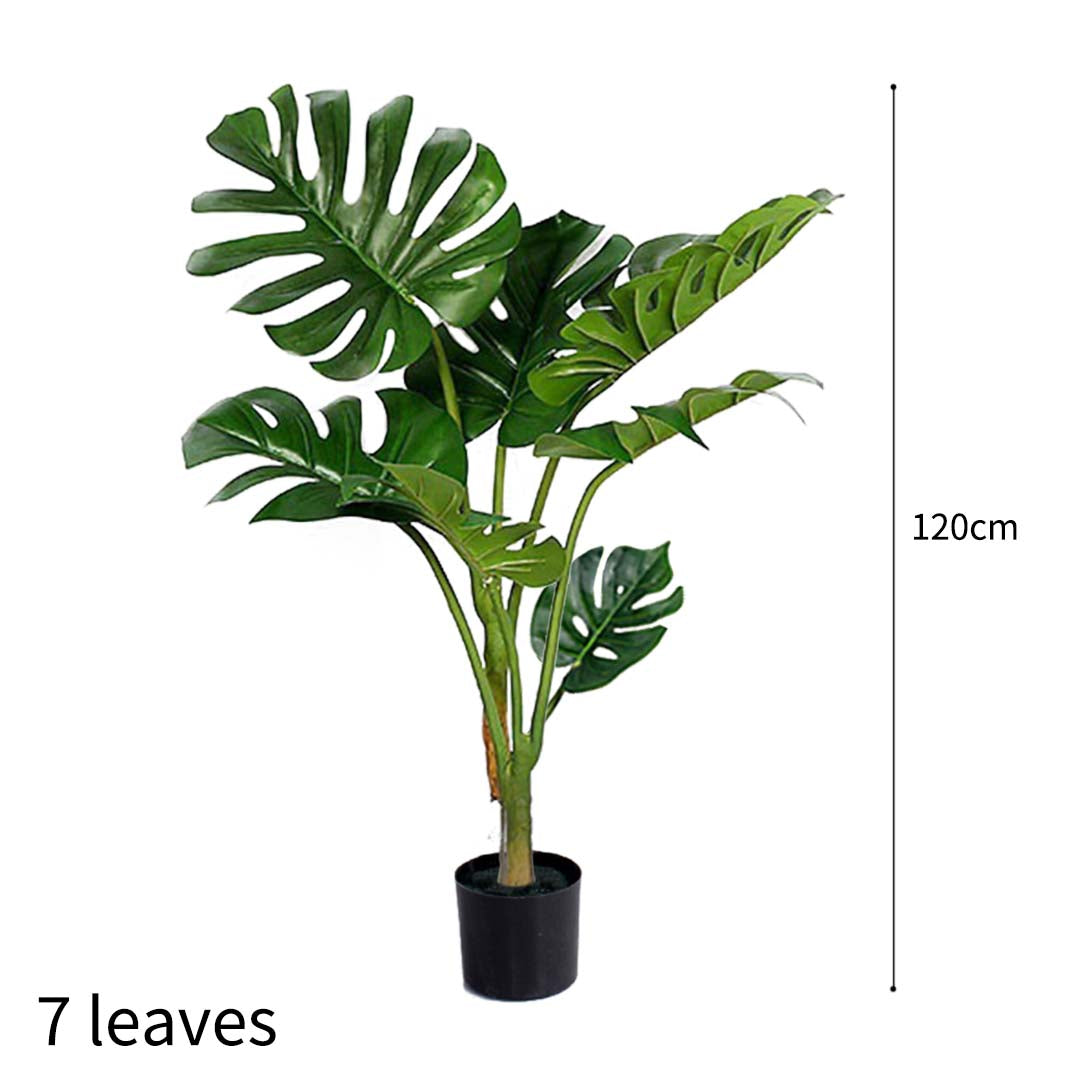 120cm Artificial Turtle Back Plant has 7 leaves