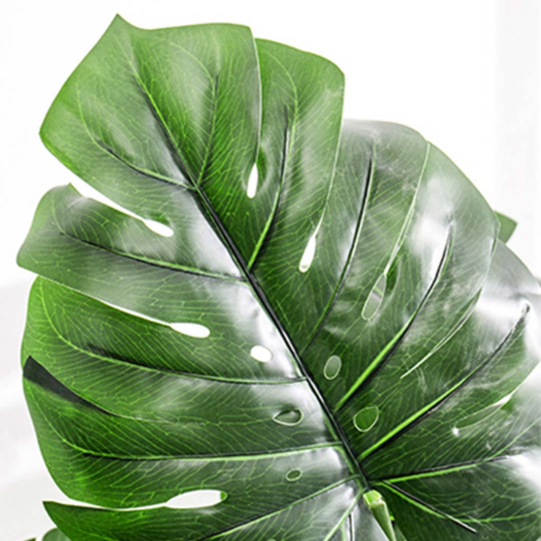 120cm Artificial Turtle Back Plant- leaf blade close up