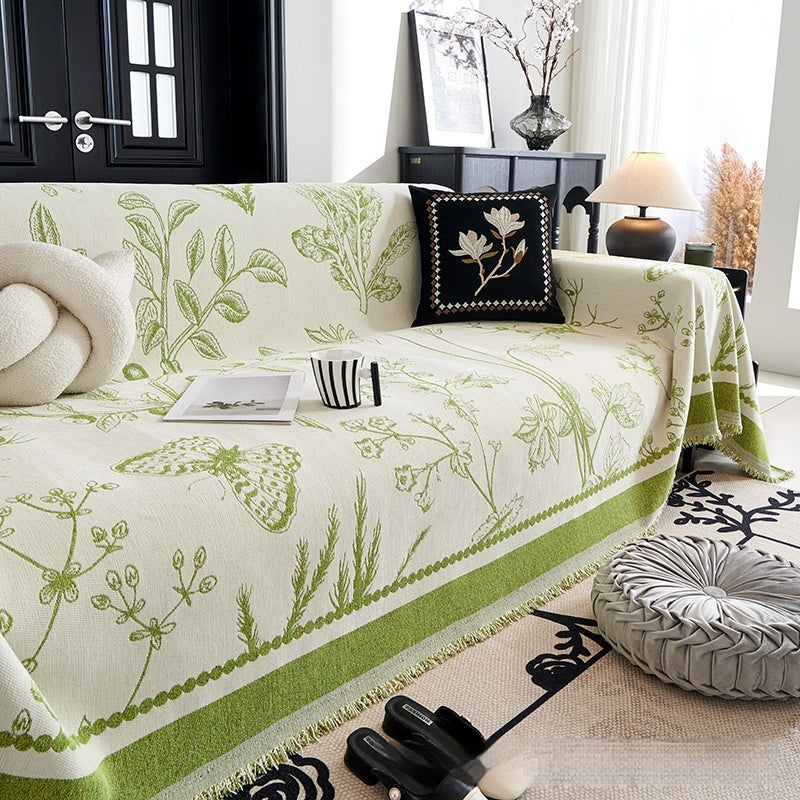 MuMold – Modern Chenille Sofa Towel with Anti-Slip Backing