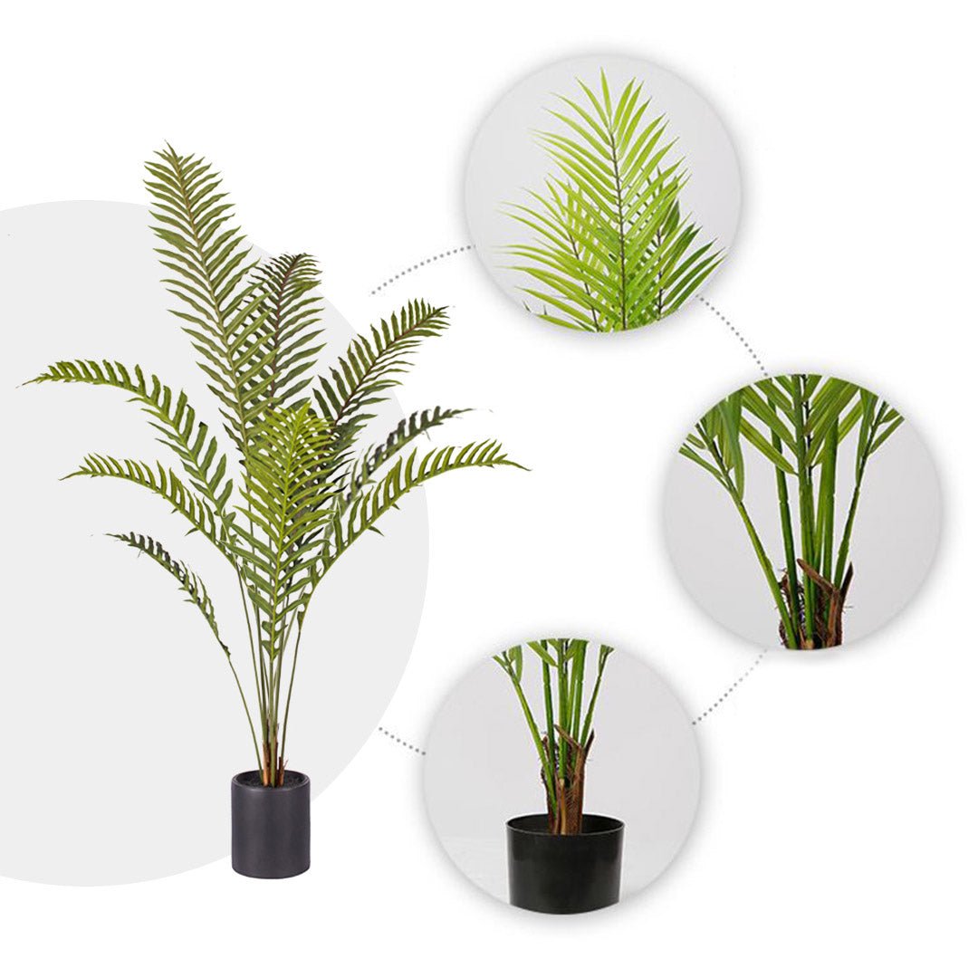 160cm Artificial Rogue Areca Palm Tree - Snug & Homely