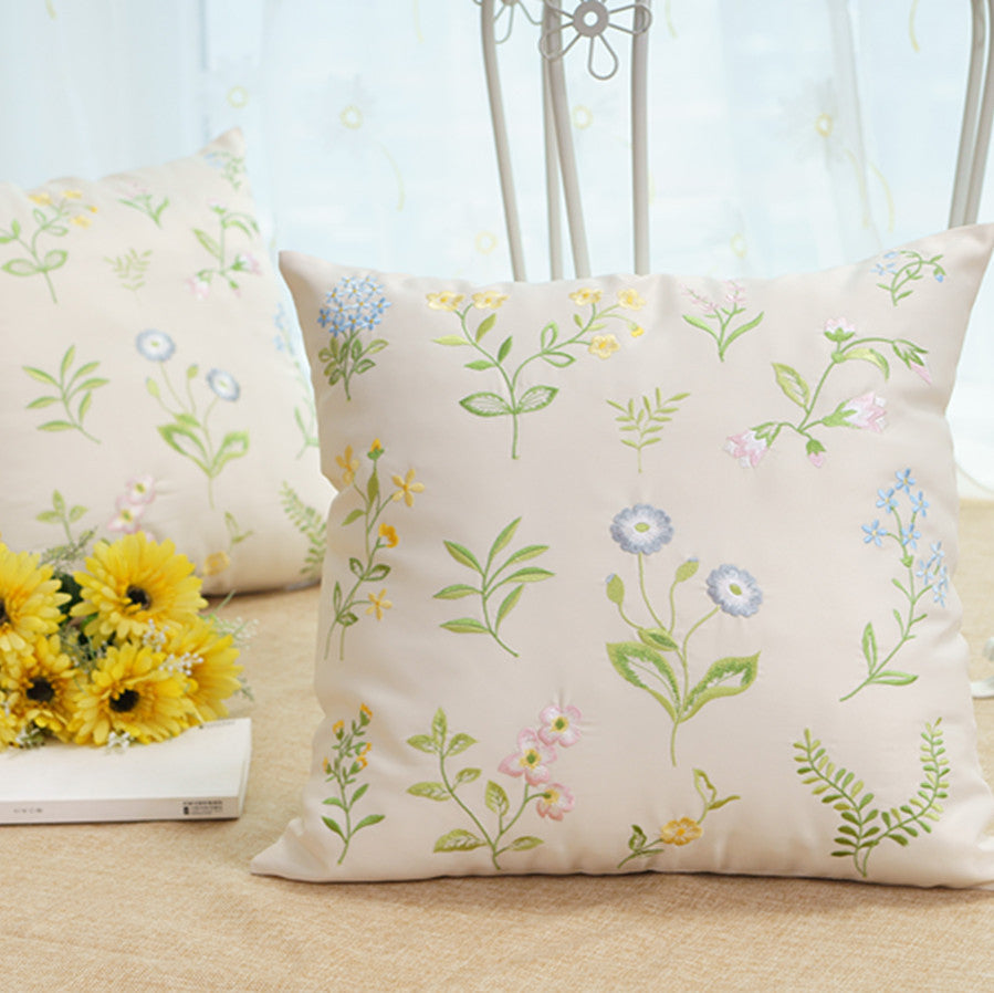 Pastoral Style Fashion Embroidery Pillow