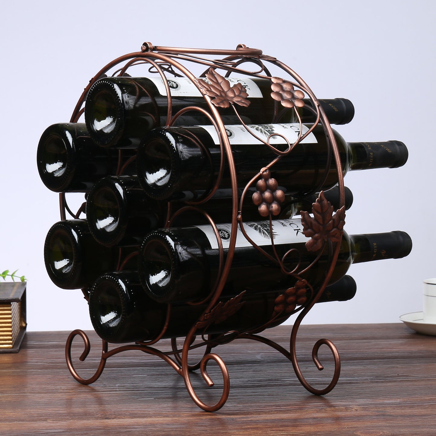 Multi bottle wine rack-round