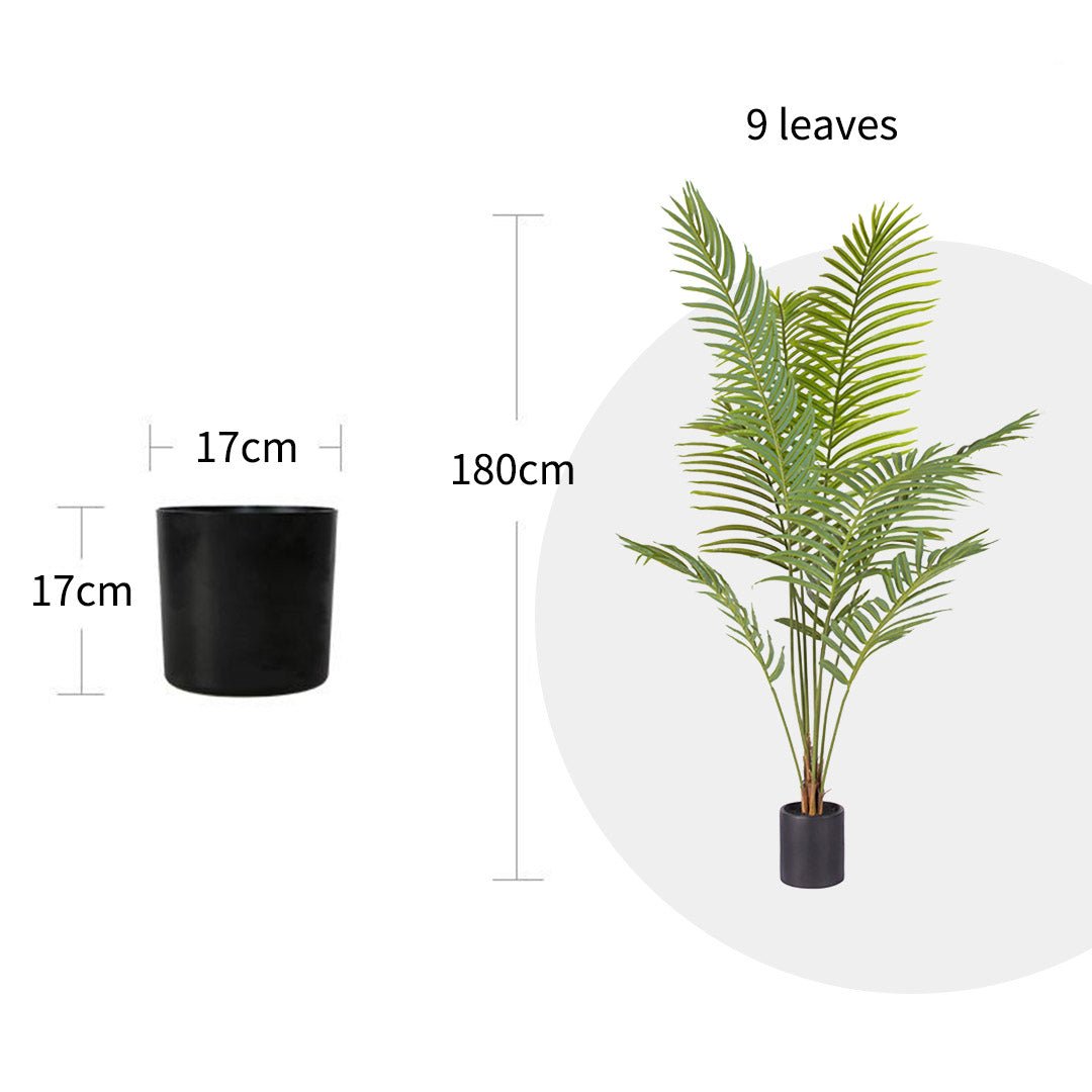 180cm Artificial Rogue Areca Palm Tree - Snug & Homely