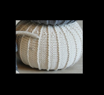 Knitted Sofa Pouf