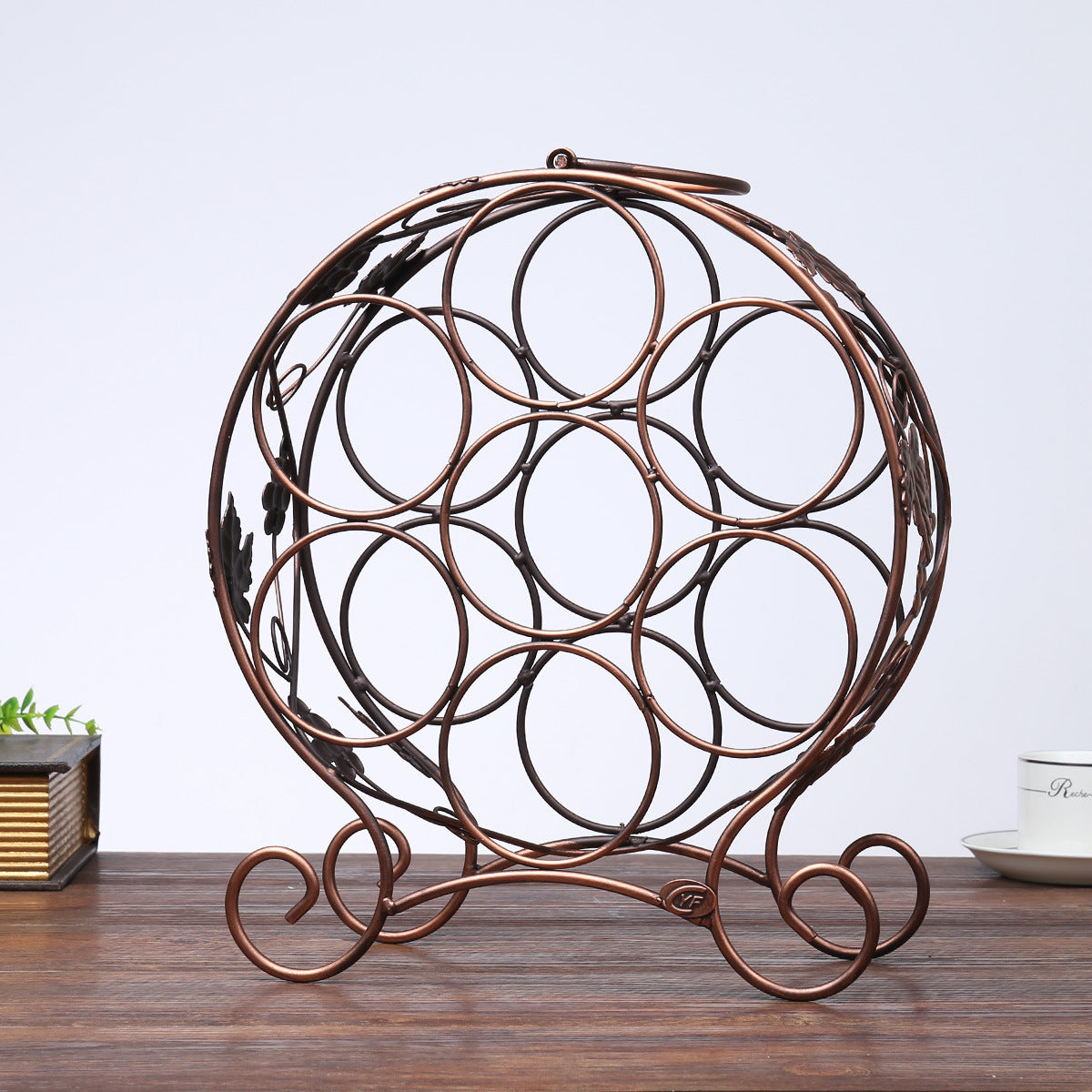 Multi bottle wine rack-round