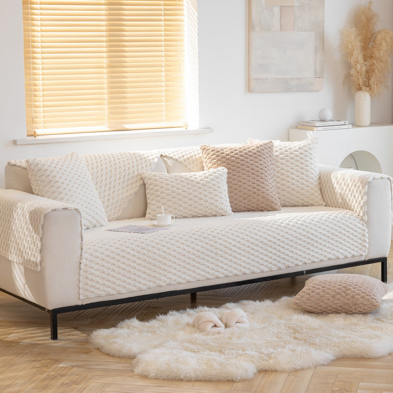 Plush Non-slip Sofa Cover