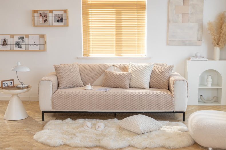 Plush Non-slip Sofa Cover