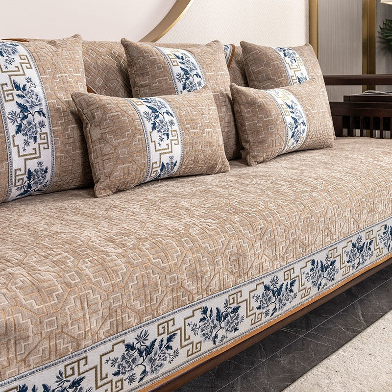 All-inclusive Full Covered Stain-resistant Leather Light Luxury Sofa Cushion