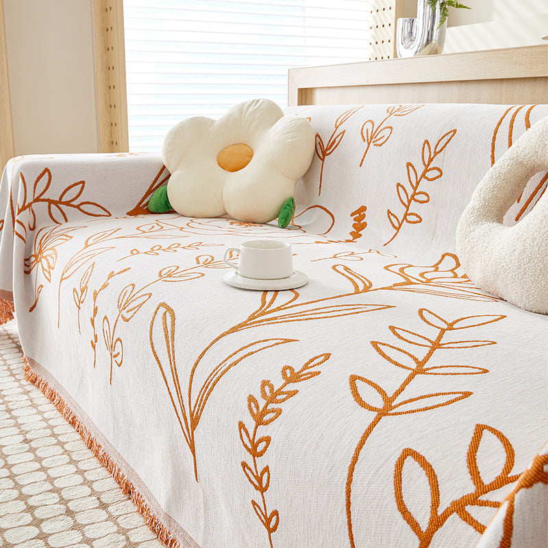 BloomNest Chenille One-Piece Non-Slip Sofa Cover