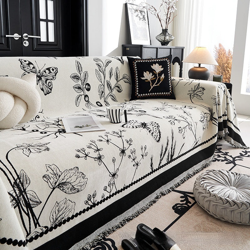 MuMold – Modern Chenille Sofa Towel with Anti-Slip Backing