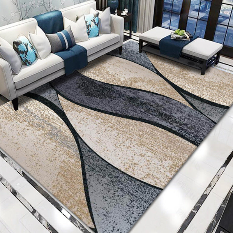 Geometric print carpets