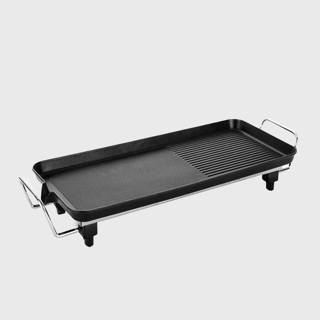 48cm Electric BBQ Grill Non-stick Hot Plate 3-5 Person - Snug & Homely