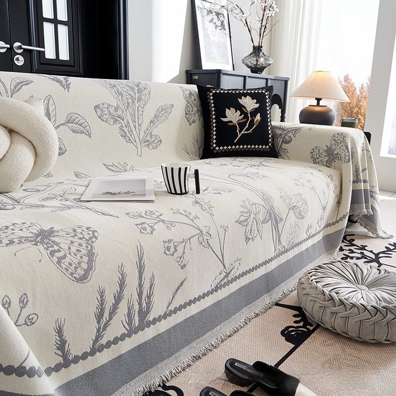 MuMold – Modern Chenille Sofa Towel with Anti-Slip Backing