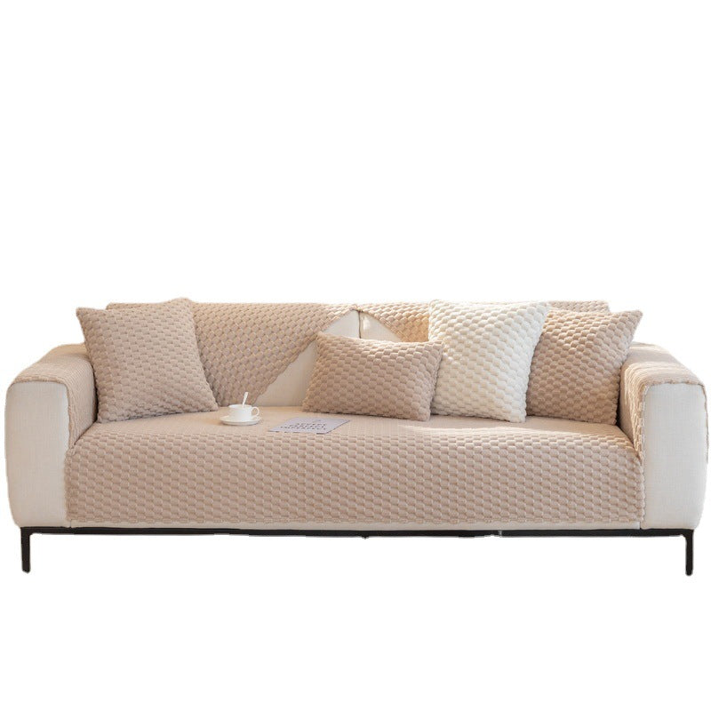 Plush Non-slip Sofa Cover