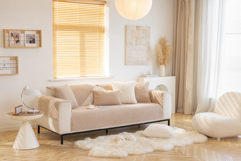 Plush Non-slip Sofa Cover