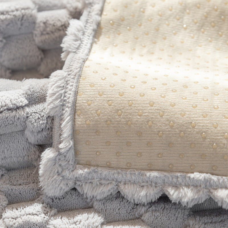 Plush Non-slip Sofa Cover
