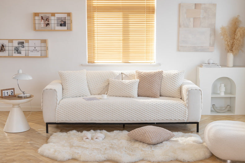 Plush Non-slip Sofa Cover