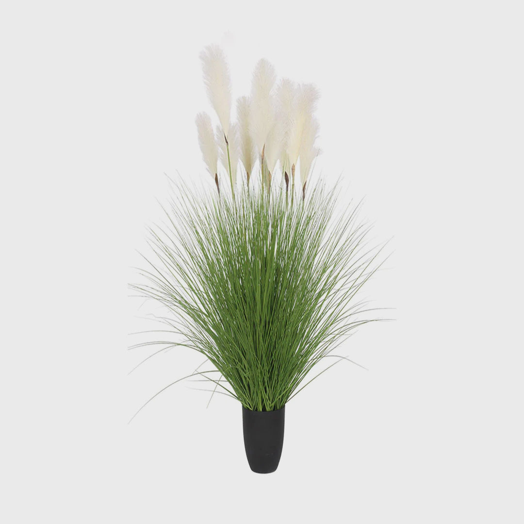 137cm Artificial Indoor Potted Bulrush Grass Tree