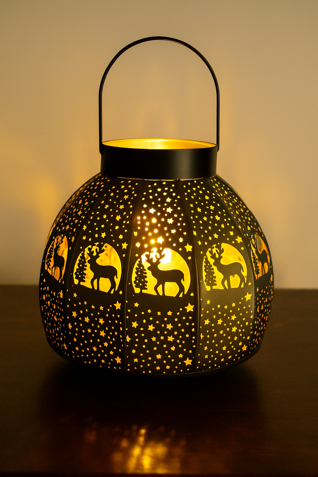 Luminous Etch: Brass Candle Lamps