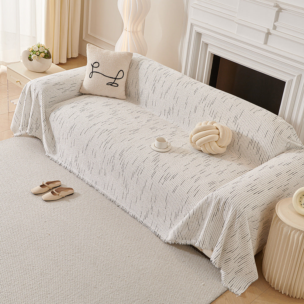 New Light Chenille Sofa Throw