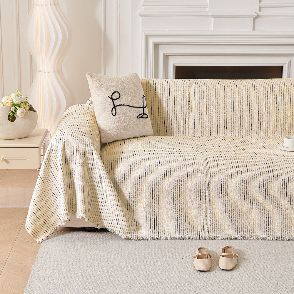 New Light Chenille Sofa Throw