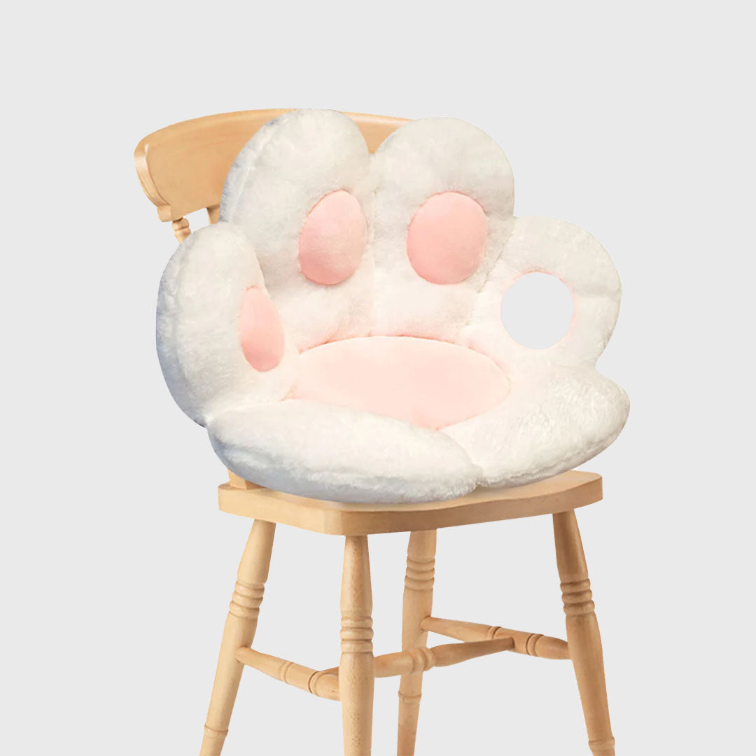 White Paw Shape Cushion