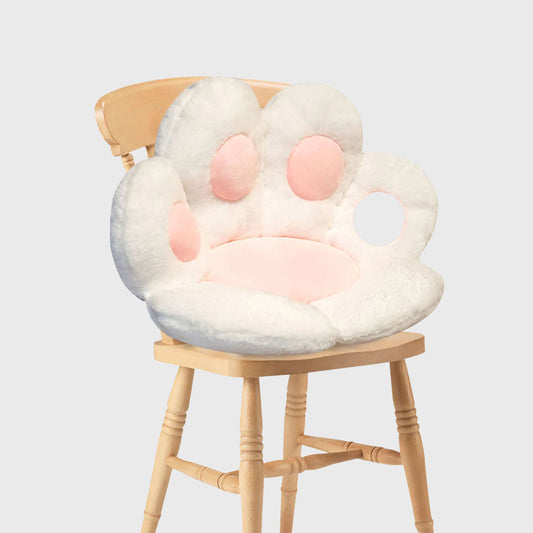 White Paw Shape Cushion