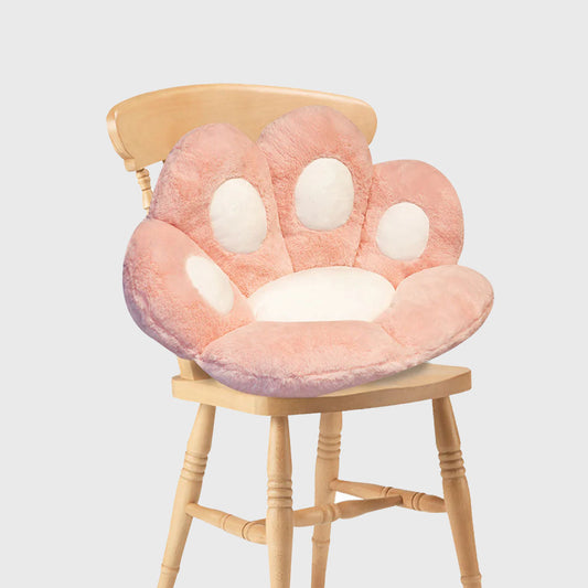 Pink Paw Shape Cushion