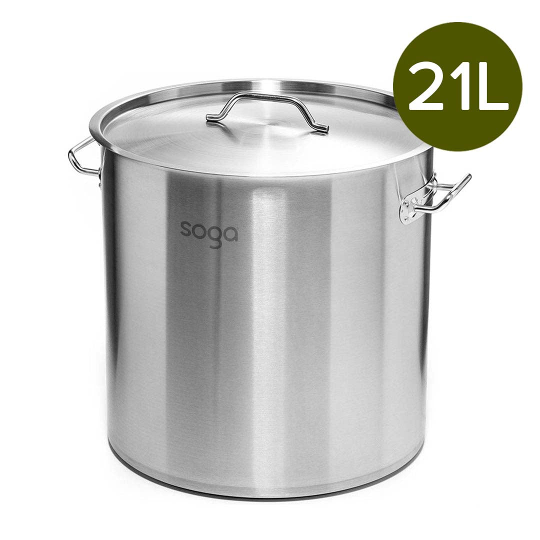 21L Top Grade 18/10 Stainless Steel Stockpot