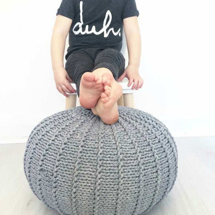 Knitted Sofa Pouf