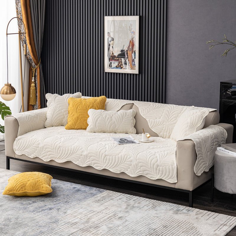 All-Season Anti-Skid Modern Fabric Sofa Cover - Snug & Homely