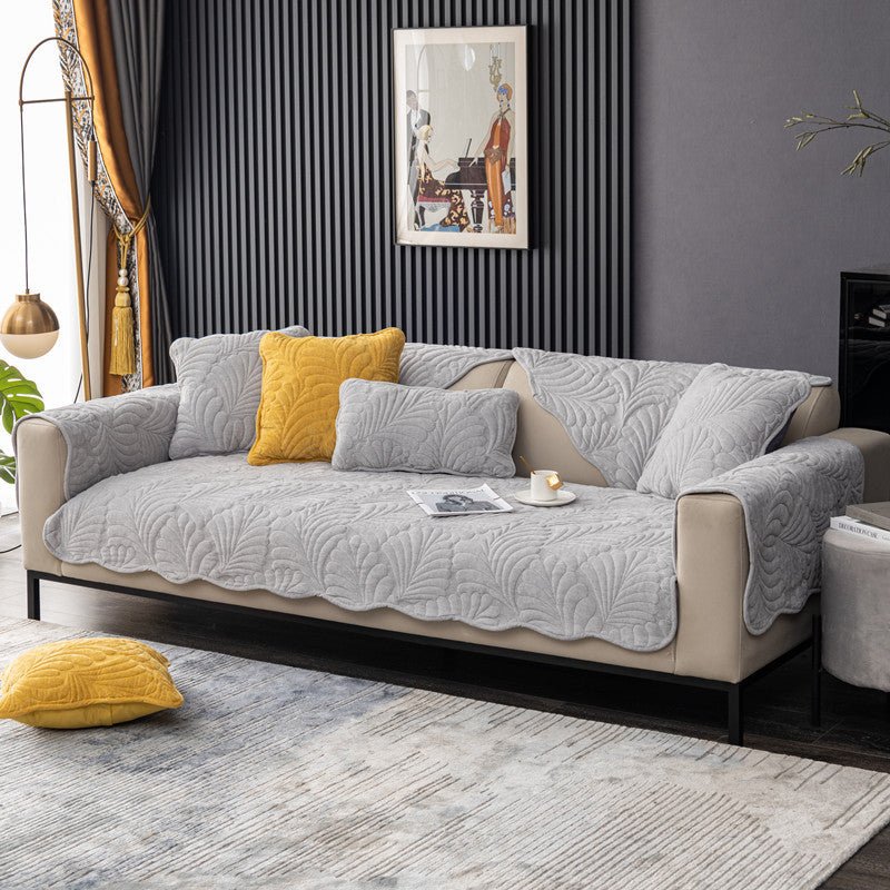All-Season Anti-Skid Modern Fabric Sofa Cover - Snug & Homely