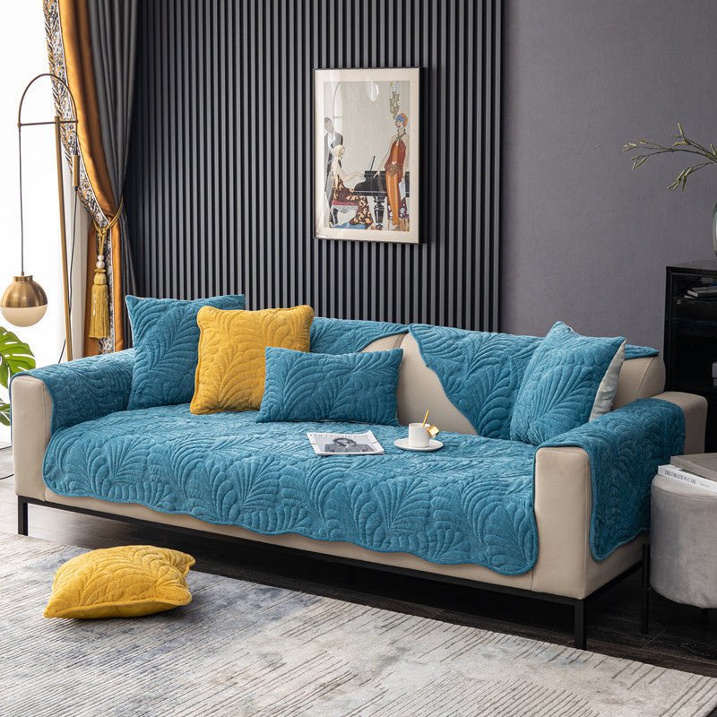 All-Season Anti-Skid Modern Fabric Sofa Cover - Snug & Homely