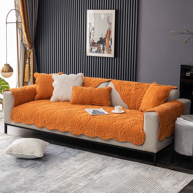 All-Season Anti-Skid Modern Fabric Sofa Cover - Snug & Homely