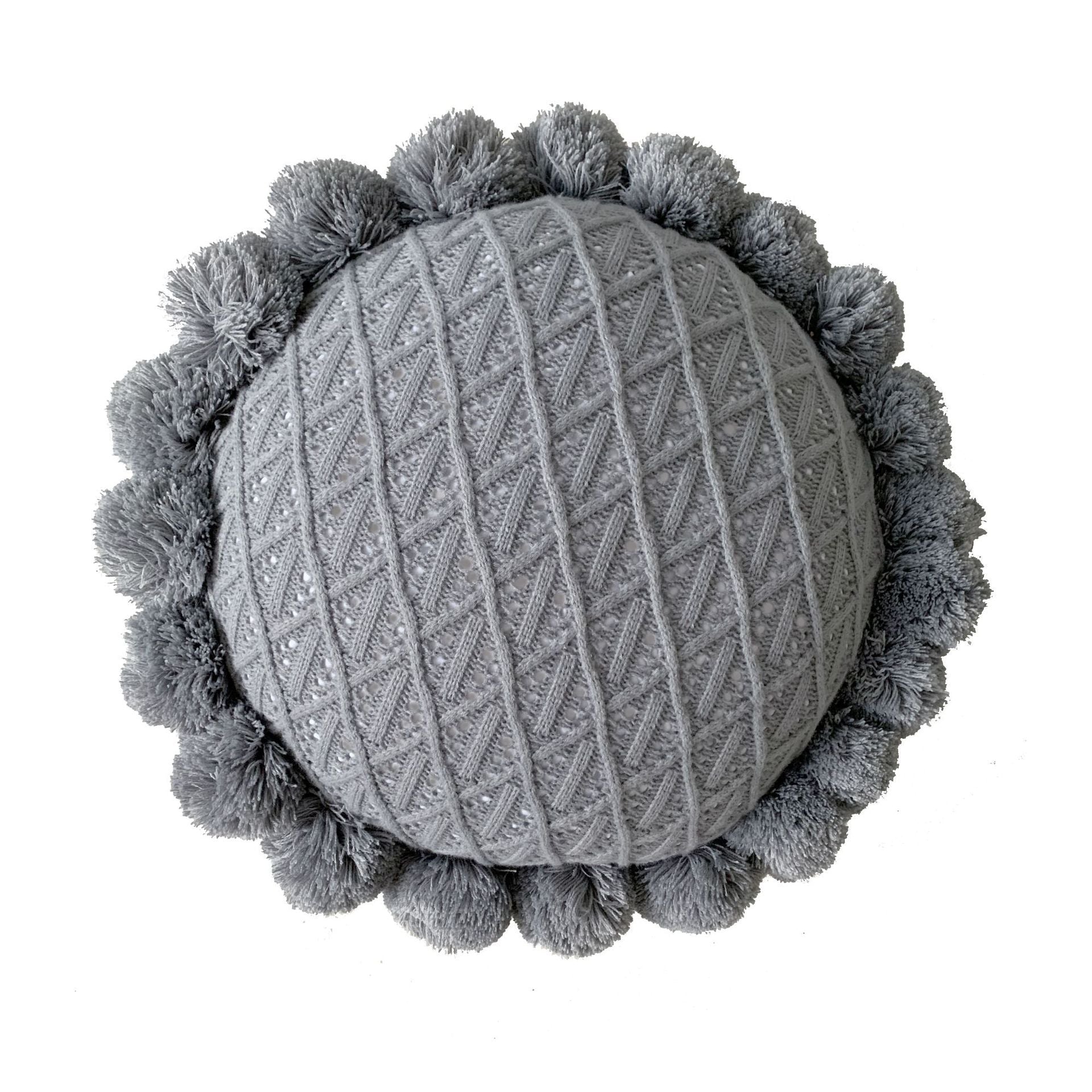 Ball Throw Pillow Futon Knitted Cushion - Snug & Homely