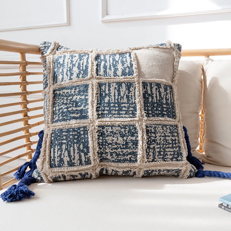Bohemian Hand-printed Throw Pillow - Snug & Homely