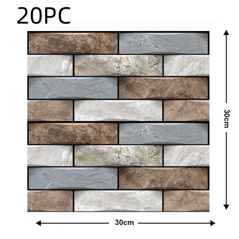 Brick Style Wallpaper Living Self-Adhesive - Snug & Homely