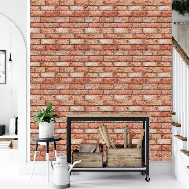 Brick Style Wallpaper Living Self-Adhesive - Snug & Homely