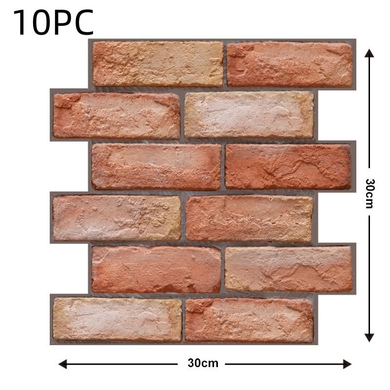 Brick Style Wallpaper Living Self-Adhesive - Snug & Homely