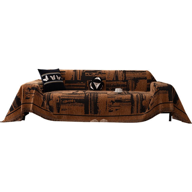 Chenille Four Seasons Universal Geometric Sofa Cover - Snug & Homely