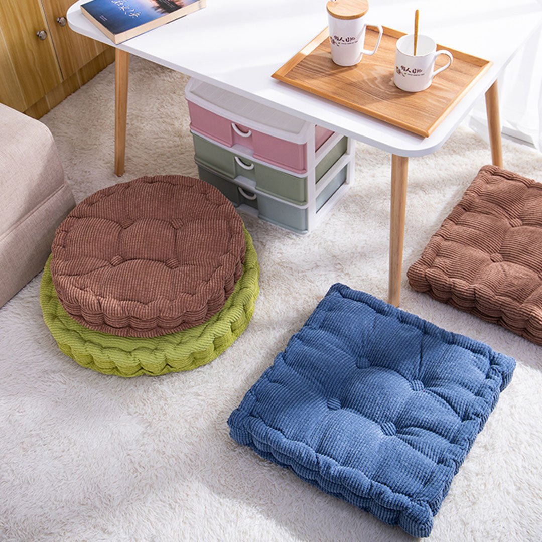 Coffee Plush Round Cushion - Snug & Homely