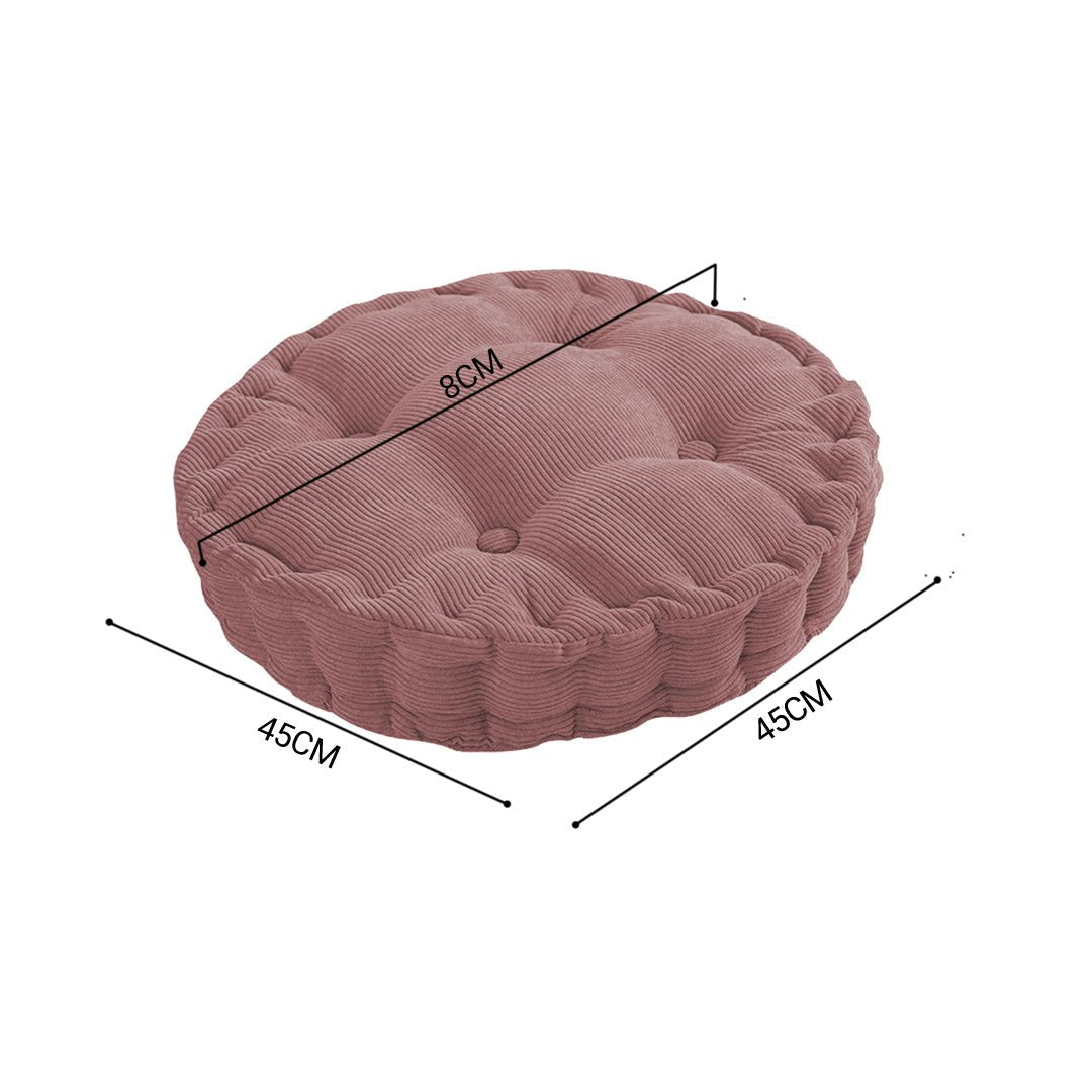 Coffee Plush Round Cushion - Snug & Homely
