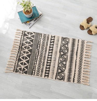 Cotton and linen hand-woven carpets - Snug & Homely