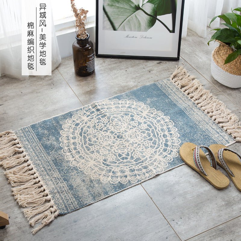 Cotton and linen hand-woven carpets - Snug & Homely