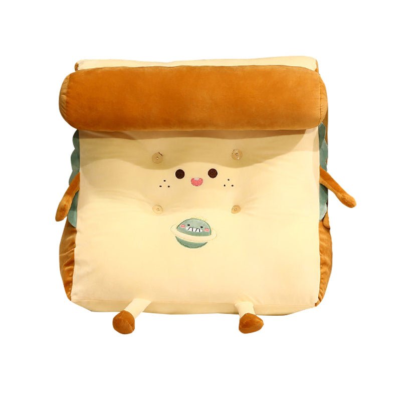Cute Face Toast Bread Wedge Cushion - Snug & Homely
