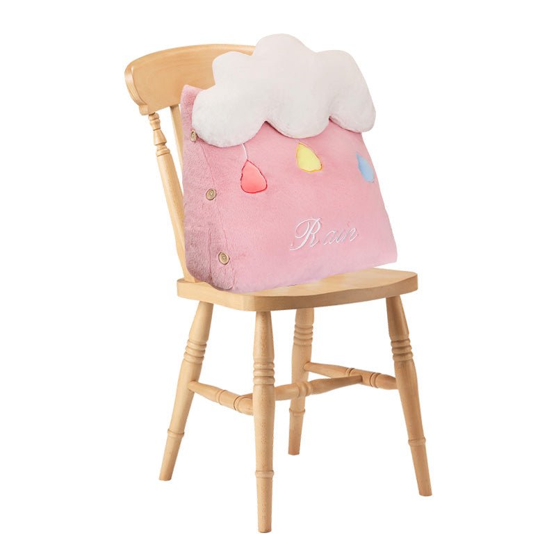 Cute Rain Cloud Wedge Cushion Pink - Snug & Homely
