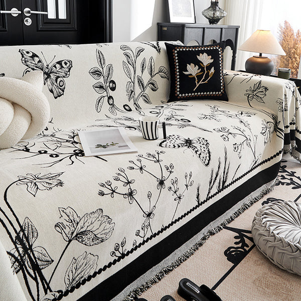 MuMold – Modern Chenille Sofa Towel with Anti-Slip Backing