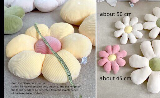 Daisy Flower Cushion - Snug & Homely